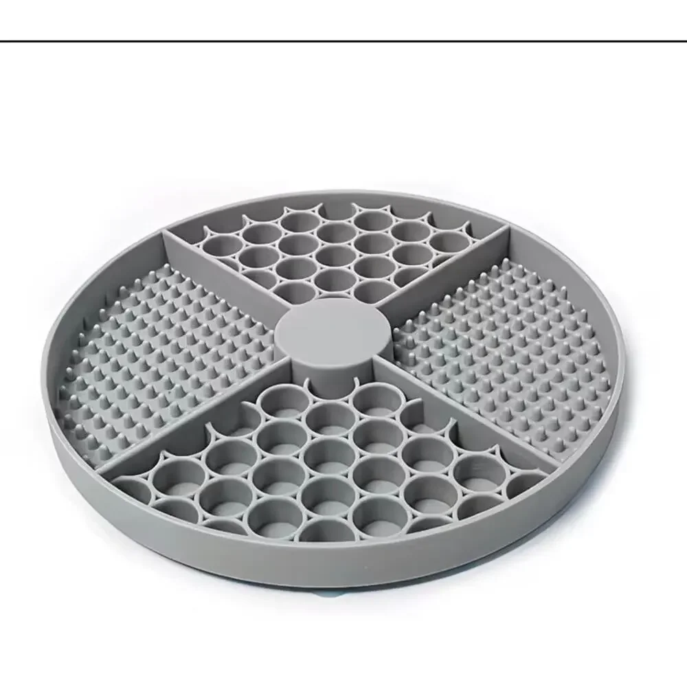 Dog Lick Mat, Anti-Choking Elevated Feeding Plate with Suction Cups, Interactive